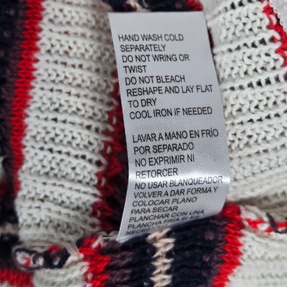 Democracy Striped Long‎ Sleeve Layered Look Sweater XL NWT - Picture 5 of 9